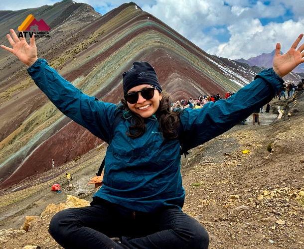 × The Summit of the Rainbow Mountain