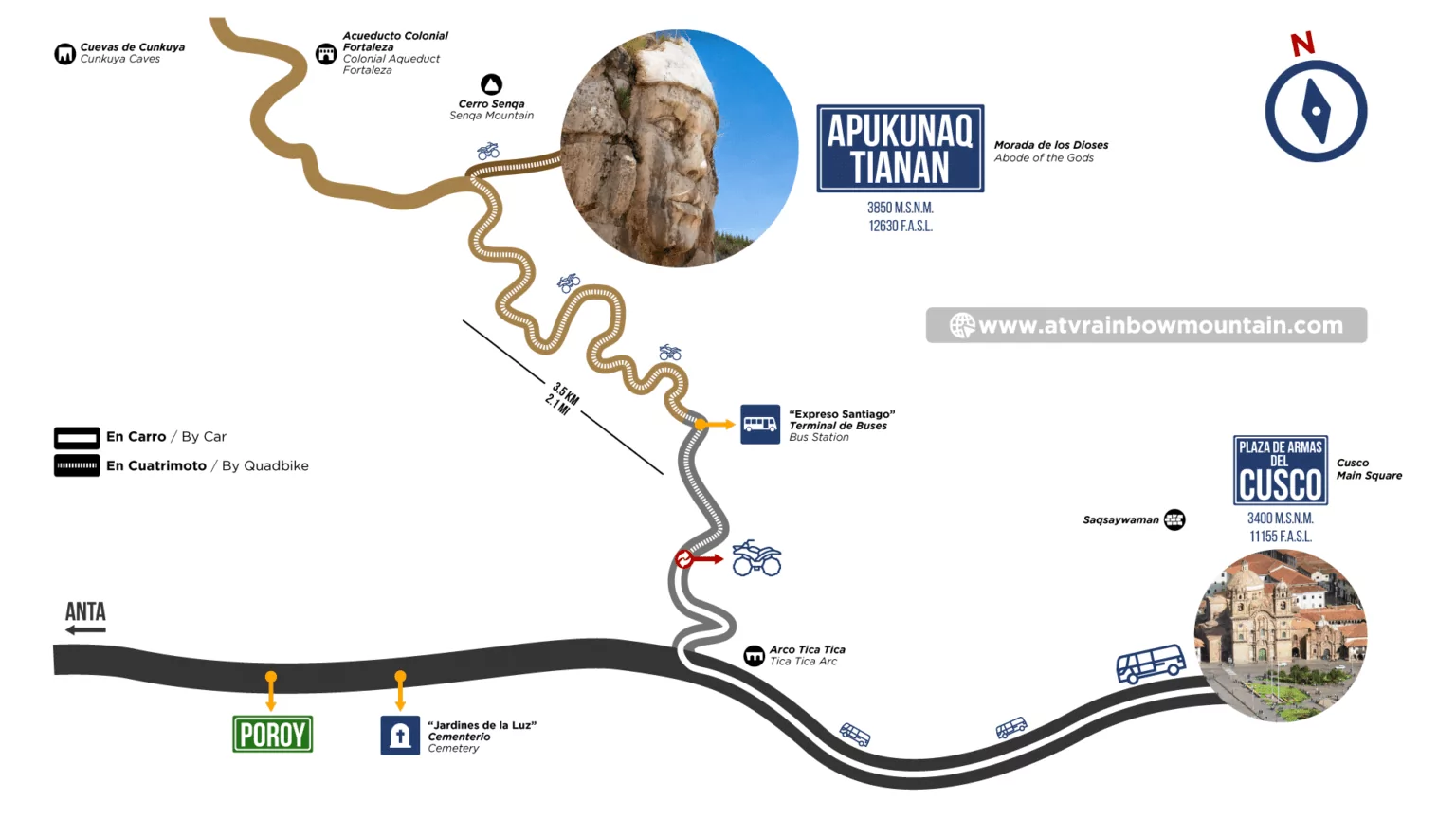 Mapa Raqchi